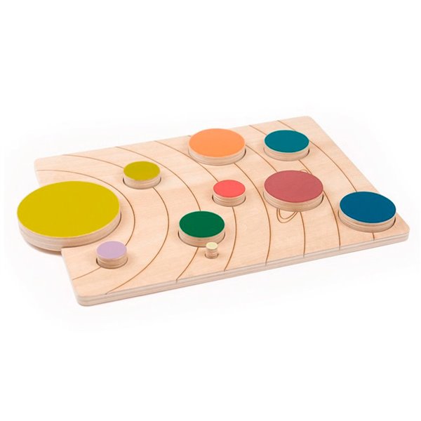 Juego Didactico Andreutoys Sistema Solar Madera