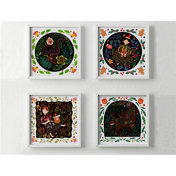 Juego Didactico Mideer Scratch Art Card Boy