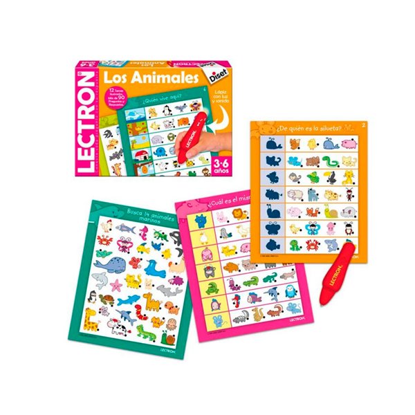 Juego Diset Didactico Lectron Lapiz Los Animales