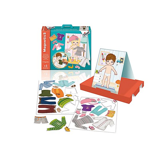 Juego Diset Didactico Magnetico Vestir Niño-Niña