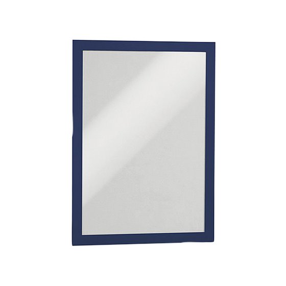 Marco Porta Anuncios Durable Magnetico Din A4 Dorso Adhesivo Removible Color Azul Pack De 2 Unidades