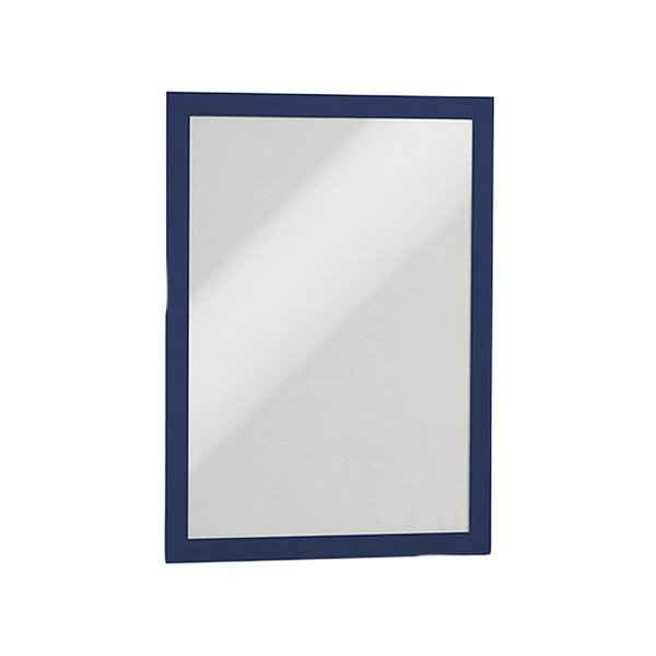 Marco Porta Anuncios Durable Magnetico Din A4 Dorso Adhesivo Removible Color Azul Pack De 2 Unidades