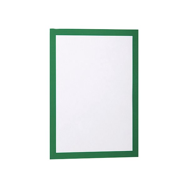 Marco Porta Anuncios Durable Magnetico Din A4 Dorso Adhesivo Removible Color Verde Pack De 2 Unidades
