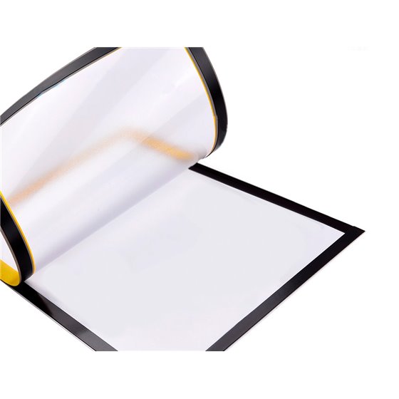 Marco Porta Anuncios Liderpapel Magnetico Din A4 Dorso Adhesivo Removible Color Amarillo