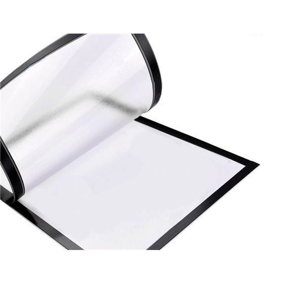 Marco Porta Anuncios Liderpapel Magnetico Din A4 Dorso Adhesivo Removible Color Negro