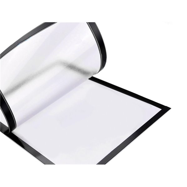 Marco Porta Anuncios Liderpapel Magnetico Din A4 Dorso Adhesivo Removible Color Negro