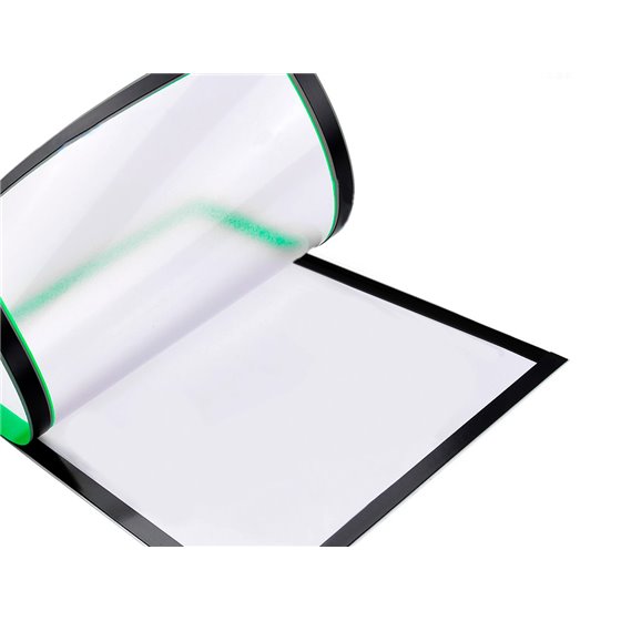 Marco Porta Anuncios Liderpapel Magnetico Din A4 Dorso Adhesivo Removible Color Verde