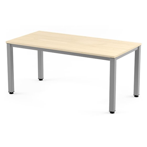Mesa De Oficina Rocada Executive 2002Ad01 Aluminio /Haya 160X80 Cm