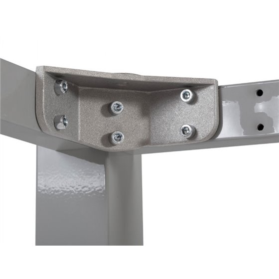 Mesa De Oficina Rocada Executive 2005Ad04 Aluminio/Blanco 200X100 Cm