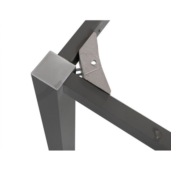 Mesa De Oficina Rocada Executive 2005Ad04 Aluminio/Blanco 200X100 Cm