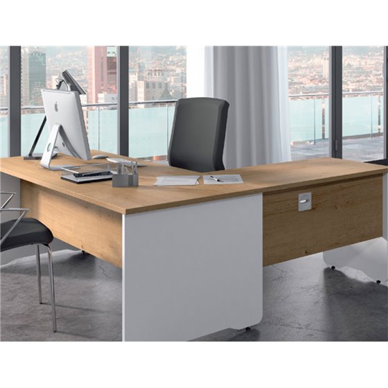 Mesa De Oficina Rocada Work 2000Ab02 Aluminio/Gris 120X60 Cm