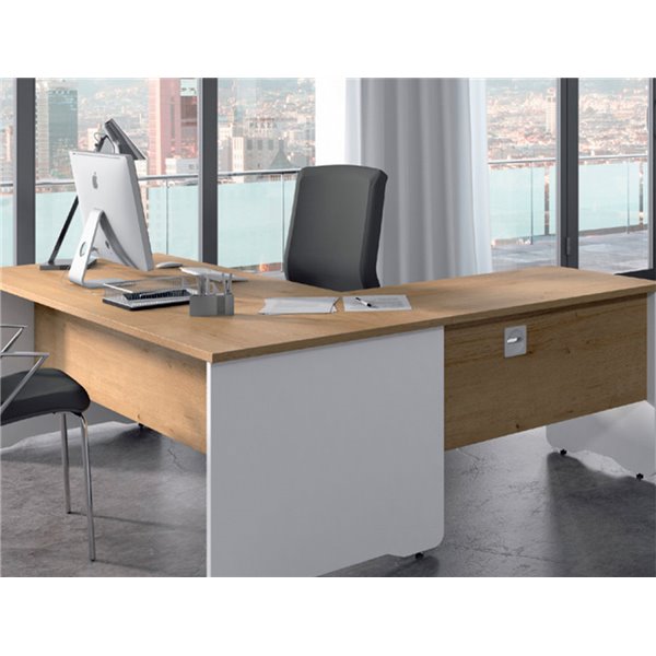 Mesa De Oficina Rocada Work 2000Ab02 Aluminio/Gris 120X60 Cm