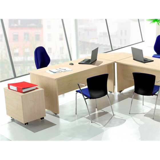 Mesa De Oficina Rocada Work 2003Ab02 Aluminio/Gris 180X80 Cm