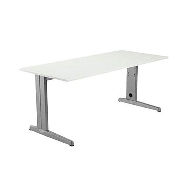 Mesa De Reunion Rocada Meeting 3003Ab01 Estructura Madera Gris Aluminio Tablero Madera Haya 220X100X72 Cm