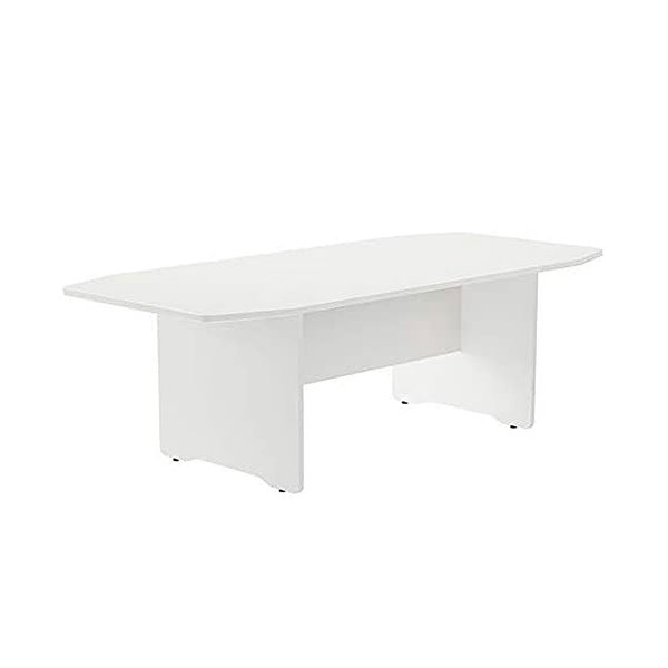 Mesa De Reunion Rocada Meeting 3003Aw04 Estructura Madera Blanco Tablero Madera Blanco 220X100X72 Cm