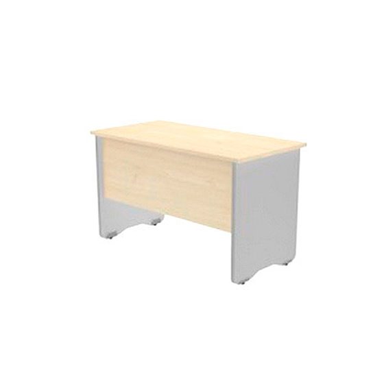 Mesa Oficina Rocada Serie Work 120X60 Cm Acabado Ab04 Aluminio/Blanco