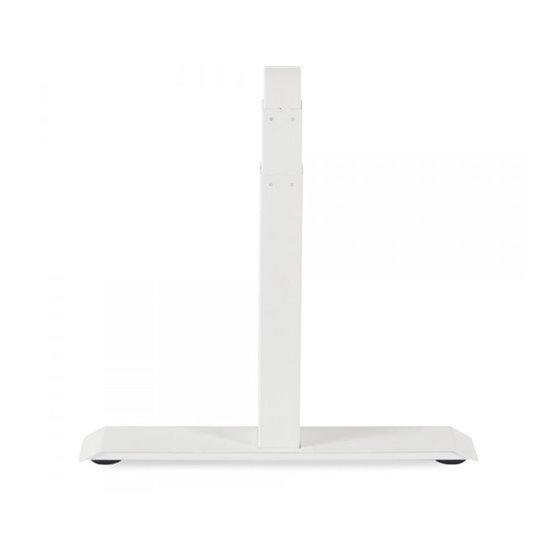 Mesa Rocada Regulable En Altura Electricamente Hasta 129 Cm Estructura De Acero Tablero 160 Cm Color Roble