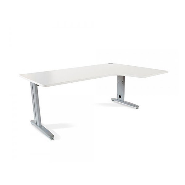 Mesa Rocada Serie Metal 160X120 Cm Derecha Acabado Ac04 Blanco