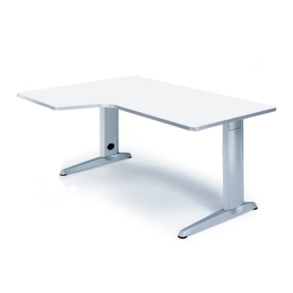 Mesa Rocada Serie Metal 180X120 Cm Izquierda Acabado Ac02 Gris