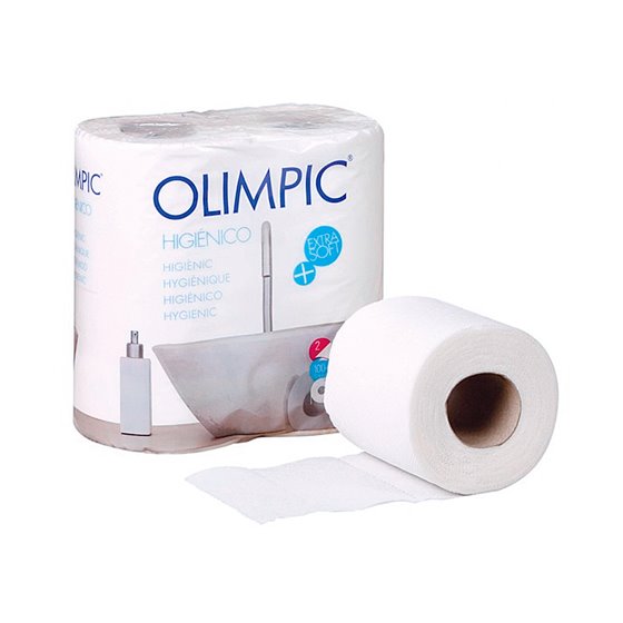 Papel Higienico Olimpic 2 Capas-96,3Mm Ancho X 17,98M Largo Paquete De 4 Rollos