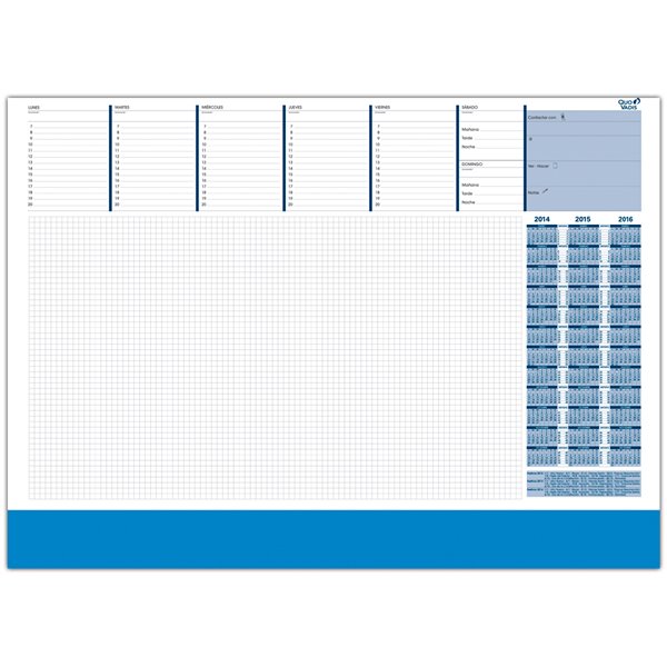 Planning Sobremesa Semanal Quo Vadis Escribania Esp Su8200 42X59,5 Cm