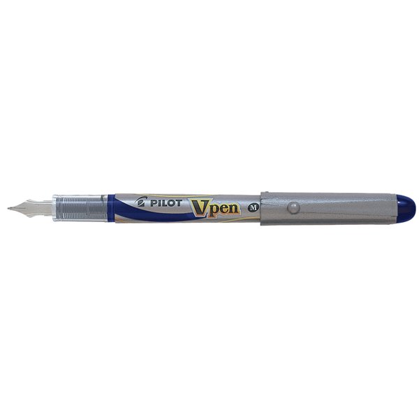Pluma Pilot V Pen Silver Desechable Azul Svp-4Ml