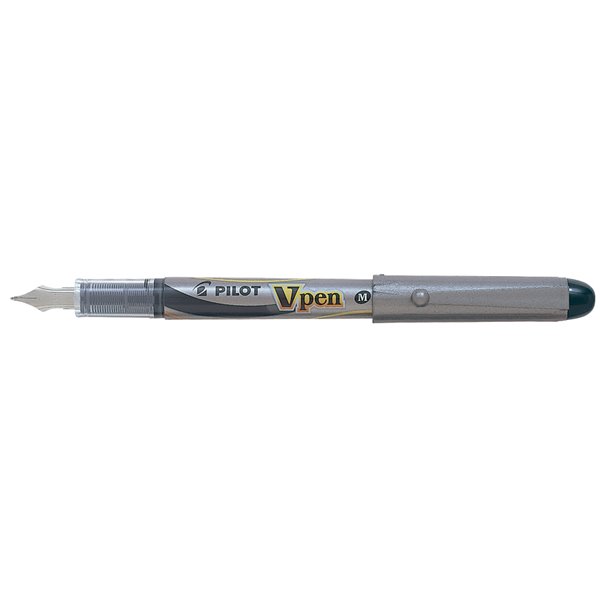 Pluma Pilot V Pen Silver Desechable Negro Svp-4Wb