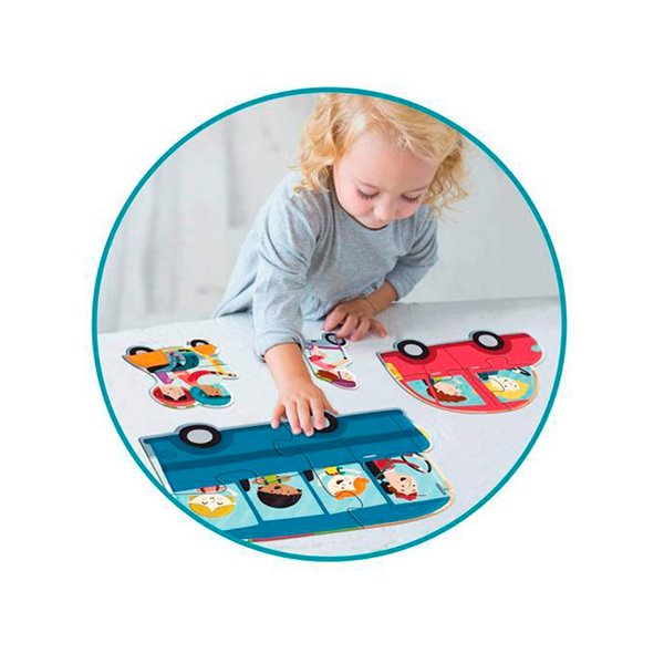 Puzle Goula Xxl Vehiculos 18 Piezas