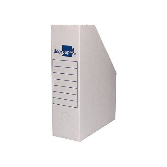 Revistero Liderpapel Ecouse Carton 100% Reciclado Color Blanco 256X100X335 Mm