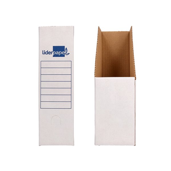Revistero Liderpapel Ecouse Carton 100% Reciclado Color Blanco 256X100X335 Mm