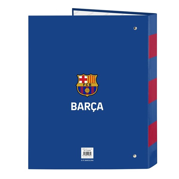 Carpeta Folio 4 Anillas Mixtas F.C.Barcelona 2ª Equipacion26,5 x 33 x 4 cm.