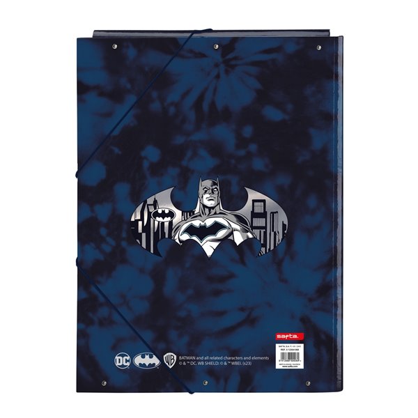 Carpeta Folio 3 Solapas Batman "Legendary"26 x 33,5 x 2,5 cm.