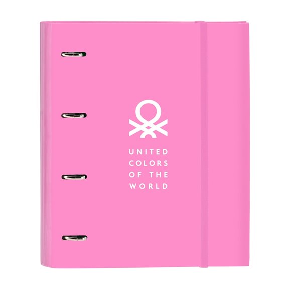 Carpeta 4 Anillas 35Mm Con Recambio Benetton "Spring"27 x 32 x 3,5 cm.