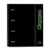 Carpeta 4 Anillas 35Mm Con Recambio Kappa "Black"27 x 32 x 3,5 cm.