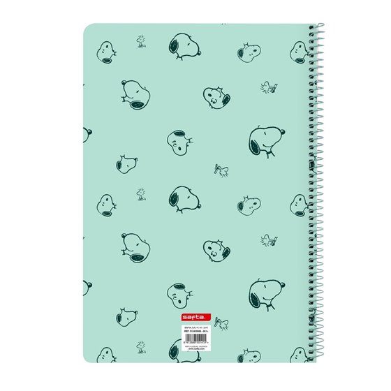 Libreta Folio 80 Hojas Tapas Duras 1Diseño Snoopy "Groovy"21,5 x 31 cm.