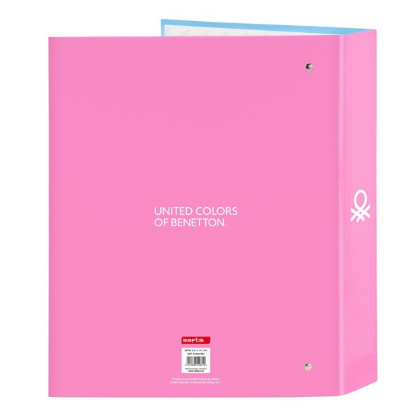 Carpeta Folio 4 Anillas 35Mm Lomo Ancho Benetton "Spring"27 x 33 x 6 cm.