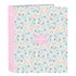 Carpeta Folio 4 Anillas 35Mm Lomo Ancho Blackfit8 "Blossom"27 x 33 x 6 cm.