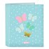 Carpeta Folio 4 Anillas 35Mm Lomo Ancho Moos "Butterflies"27 x 33 x 6 cm.
