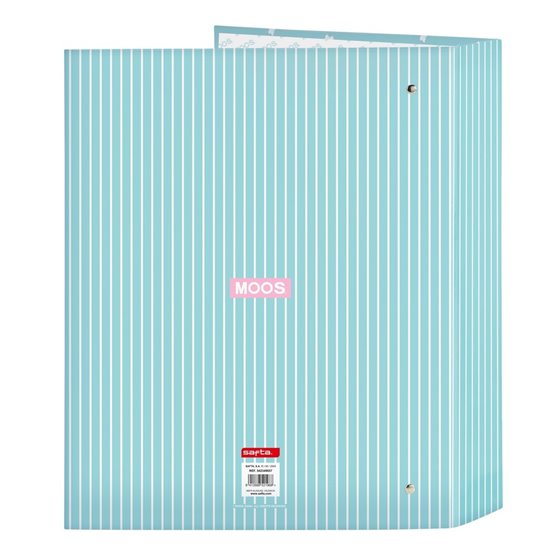 Carpeta Folio 4 Anillas 35Mm Lomo Ancho Moos "Butterflies"27 x 33 x 6 cm.