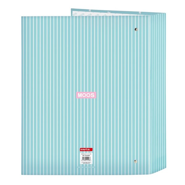 Carpeta Folio 4 Anillas 35Mm Lomo Ancho Moos "Butterflies"27 x 33 x 6 cm.