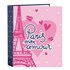 Carpeta Folio 4 Anillas 35Mm Lomo Ancho Safta "Paris"27 x 33 x 6 cm.