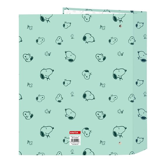 Carpeta Folio 4 Anillas 35Mm Lomo Ancho Snoopy "Groovy"27 x 33 x 6 cm.