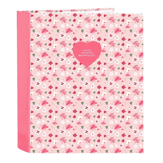 Carpeta Folio 4 Anillas 35Mm Lomo Ancho Vmb "In Bloom"27 x 33 x 6 cm.