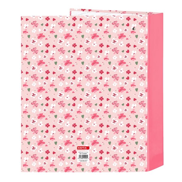 Carpeta Folio 4 Anillas 35Mm Lomo Ancho Vmb "In Bloom"27 x 33 x 6 cm.