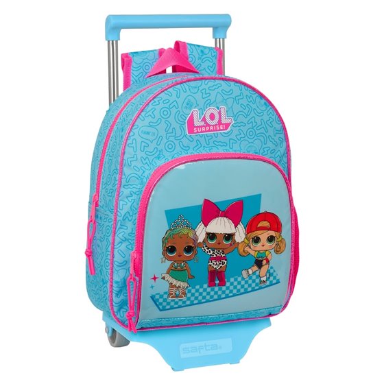 Mochila Con Carro 705 Lol Surprise! "Divas"28 x 34 x 10 cm.