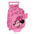 Mochila Con Carro 705 Minnie Mouse "Loving"28 x 34 x 10 cm.