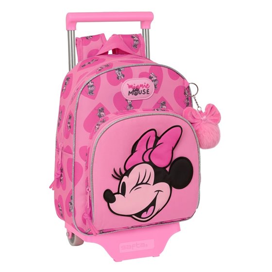 Mochila Con Carro 705 Minnie Mouse "Loving"28 x 34 x 10 cm.