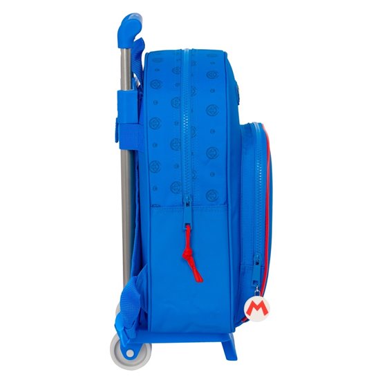 Mochila Con Carro 705 Super Mario "Play"28 x 34 x 10 cm.
