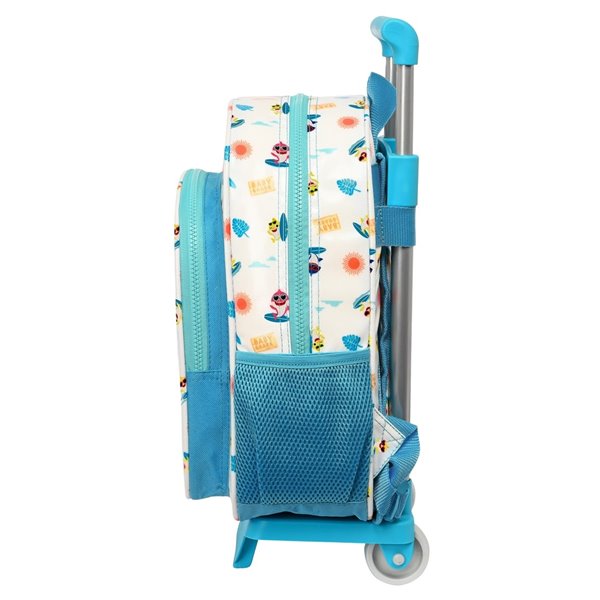 Mochila Mochila Con Carro 705 Baby Shark "Surfing"26 x 34 x 11 cm.