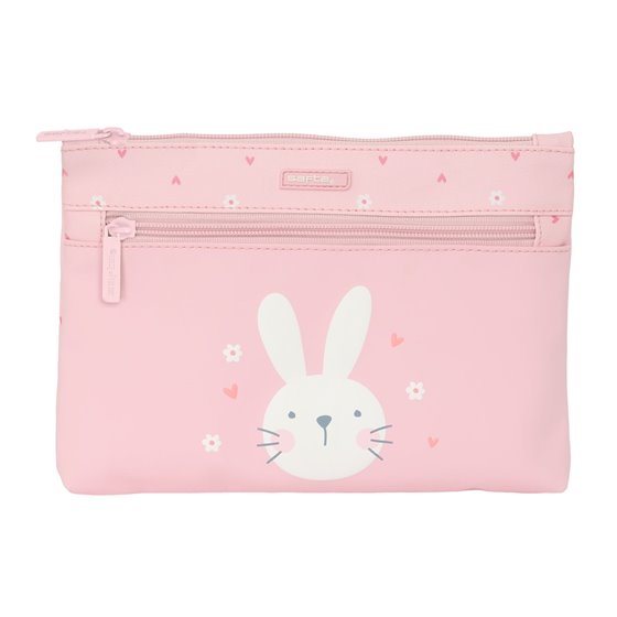 Portatodo Gde. 2 Crem. Fácil Limpieza Safta Preescolar "Bunny"23 x 16 x 3 cm.